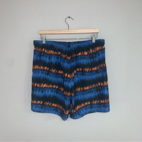 Eddie Bauer Shorts Men's Size Large Swim Trunks 7" Inseam Orange Blue Tidal - Picture 5 of 12